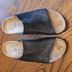 Papillio Antique Black Wedges